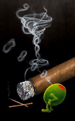 " SMOKIN' MARTINI "
Michael Godard " SMOKIN' MARTINI "
Michael Godard signed and numbered giclee canvas
